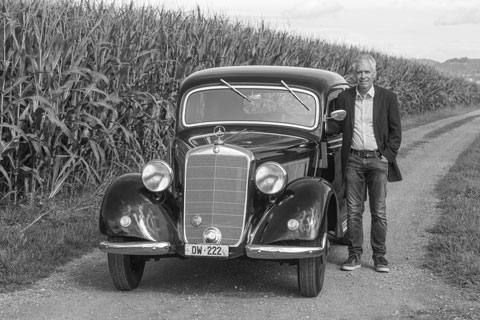 Mercedes-Benz 170 Va von 1950 und Daniel Reinhard (© Daniel Reinhard)