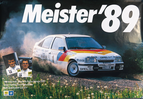 Sepp Haider und Hinterleitner als deutsche Rallye-Meister 1989