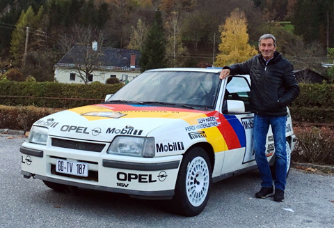Sepp Haider und sein Rallye-Opel Kadett GTE 1989