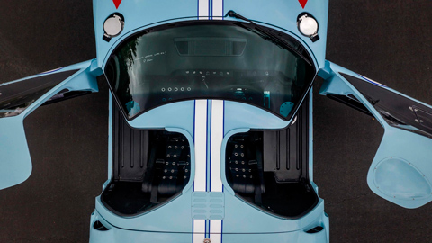 Von oben - Superperformance Ford GT40 1966 (© Mecum)
