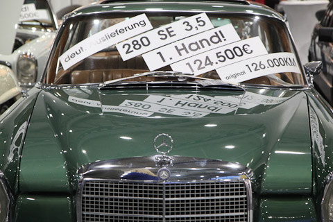Mercedes-Benz 280 SE Coupé an der Bremen Classic Motorshow 2020