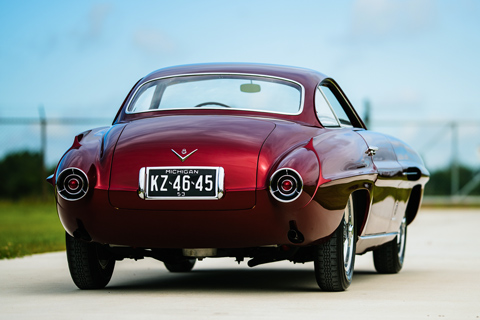 Heck des Fiat 8V Ghia Supersonic (1953) (© Darin Schnabel - Courtesy RM/Sotheby's)