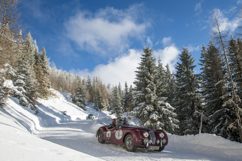 Jaguar XK140 an der Planai-Classic 2020 (© Daniel Reinhard)
