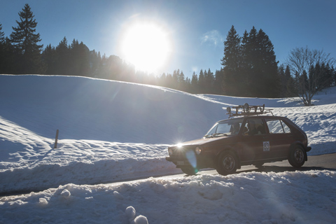 VW Golf an der "Schnee + Eis" 2020 (© Daniel Reinhard)