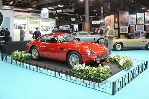 Ein zweiter Aston Martin DB4 GT Zagato an der Rétromobile Paris 2020