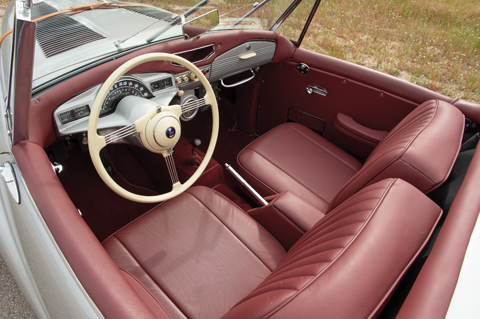 Cockpit des Sunbeam Alpine von 1954 (© Tom Wood - Courtesy RM/Sotheby's)