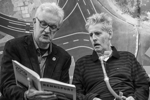 Stefan Lüscher (rechts) mit Peter Wyss im Dezember 2019