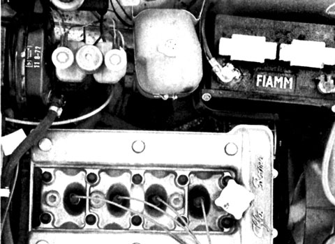 Fiamm-Batterie im Alfa Romeo 2000 GTV