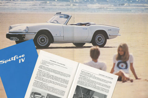 Prospekt und Anleitung zum Triumph Spitfire Mk4 1300