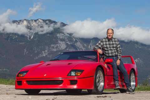 Ferrari F40 mit Gerhard Berger (© Daniel Reinhard)