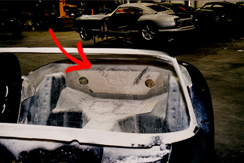 Griffith-Fratze auf dem TVR Griffith 500 von 1996