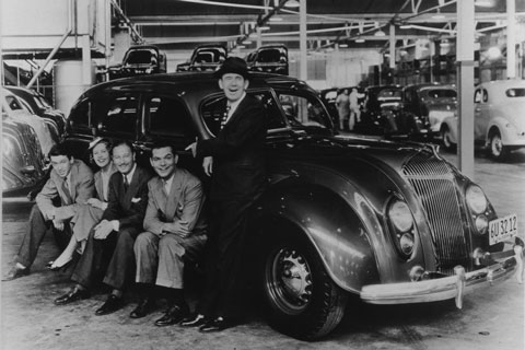 Aufnahme bei den Dreharbeiten des Filmes Speed (1936)