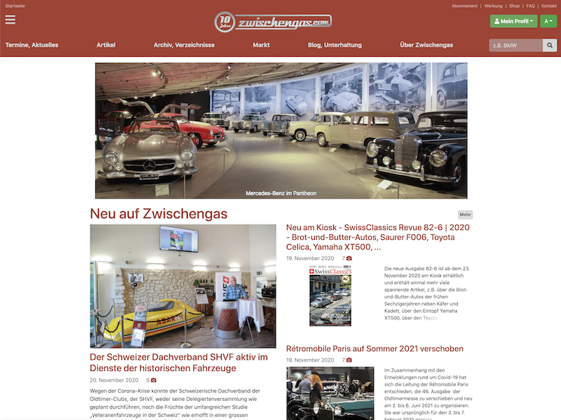 Artikelbild Zwischengas im neuen Design