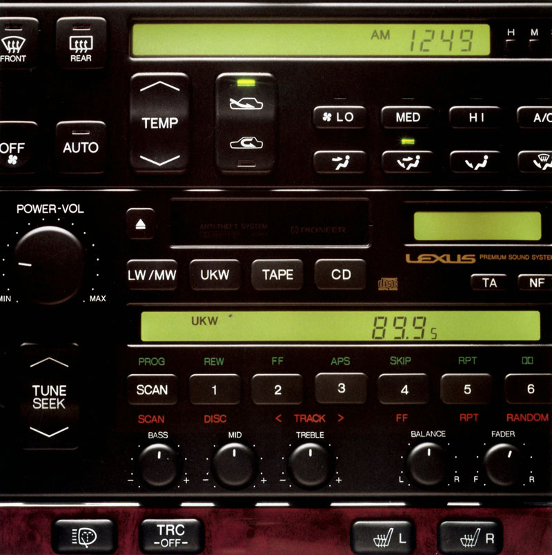 Lexus LS 400 Mittelkonsole