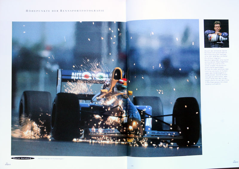 Nelson Piquet im Funkenregen, Foto von Daniel Reinhard
