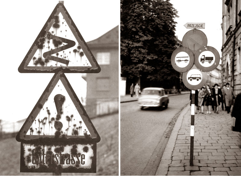 Verkehrszeichen in den Sechzigerjahren