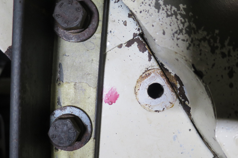 Seltsame Farbmarkierungen