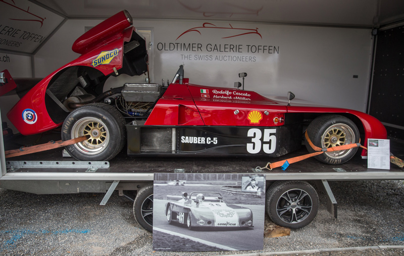 Sauber C5 der Oldtimer Galerie Toffen - auf diesem Auto fuhr Herbert Müller selber (© Daniel Reinhard)