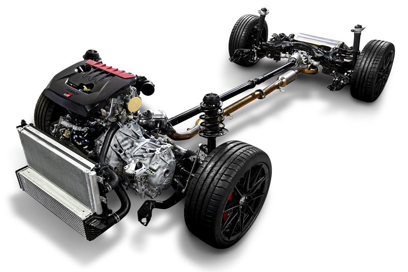 Antriebstechnik des Toyota GR Yaris (© Toyota / Werk)