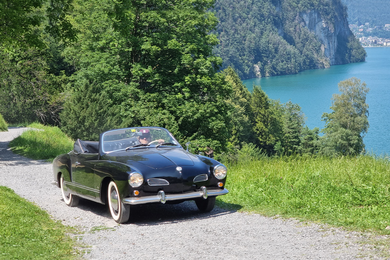 Alpenbrevet 2021: VW Karmann-Ghia (© Fredi Schneider)