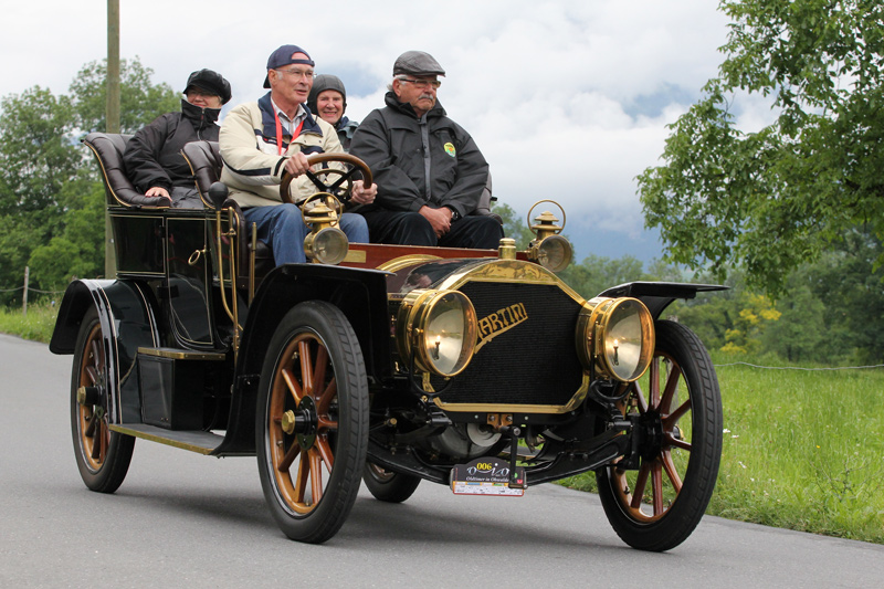 Gerry Leumann auf dem Beifahrersitz seines Martini (© Bruno von Rotz)