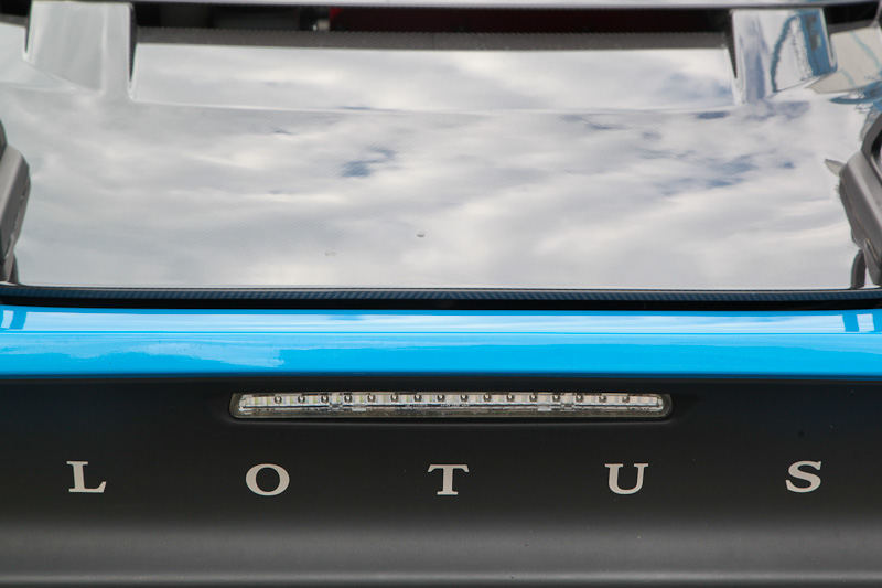 Lotus Exige Cup 430 - Schriftzug am Heck (© Bruno von Rotz)
