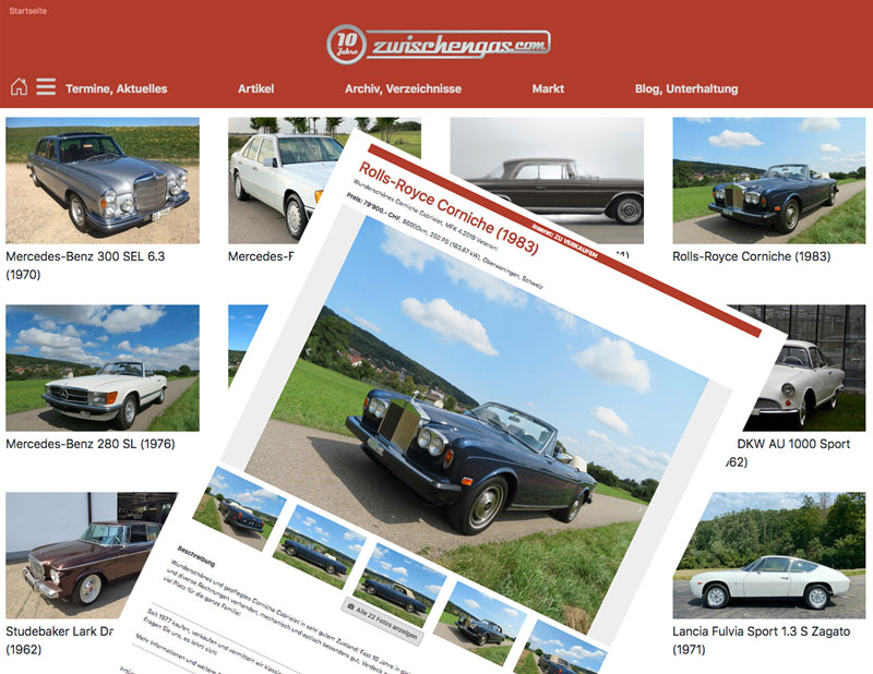 Zwischengas-Markplatz Online