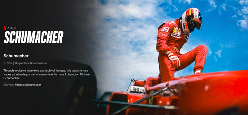 Schumacher Film auf Netflix