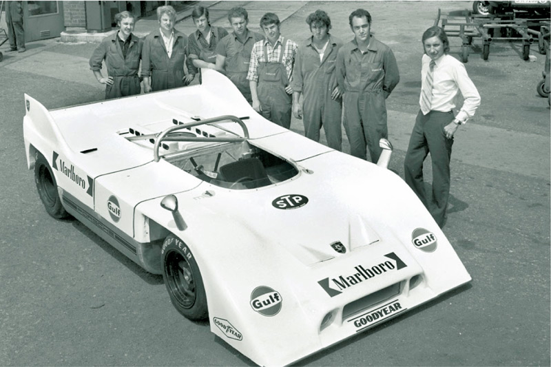 Jo Siffert und der neue Porsche 917/10 im Jahr 1971 (© Porsche AG)