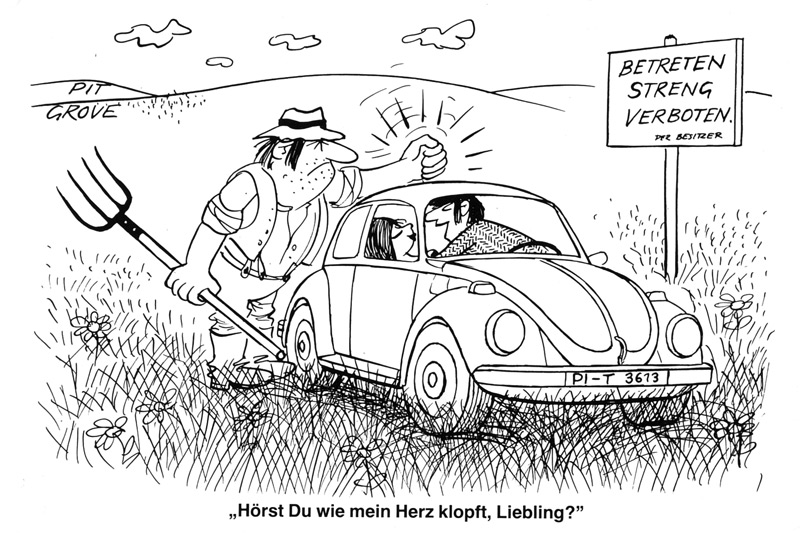 Humor mit dem VW Käfer