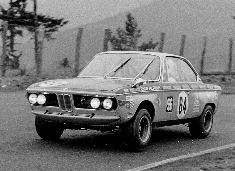 Walter Treser auf Alpina-BMW im Jahr 1970 (© Klaus D. Lehmann-Gräve)
