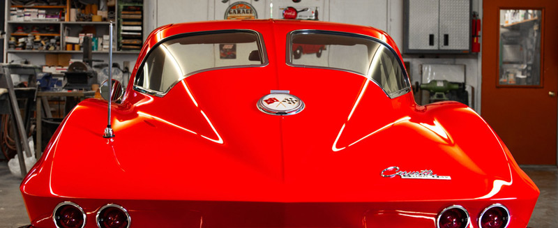 Heckscheibe der Chevrolet Corvette C2 Split Window von 1963 (© Barrett-Jackson)