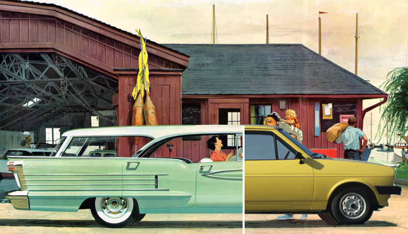 Oldsmobile und Ford in Feierlaune