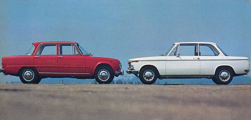BMW 2002 gegen Alfa Romeo Giulia im Jahr 1970