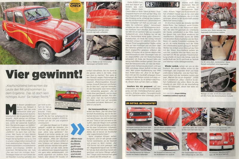 Das jüngste "Nachgehakt" – Oldtimer Markt 3/2022