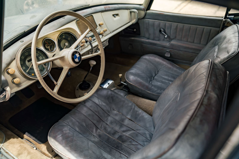 Cockpit des BMW 507 von 1957 (© Bonhams)