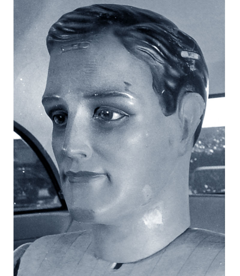 Oskar, der hölzerne Normalmensch von Ford im Jahr 1958