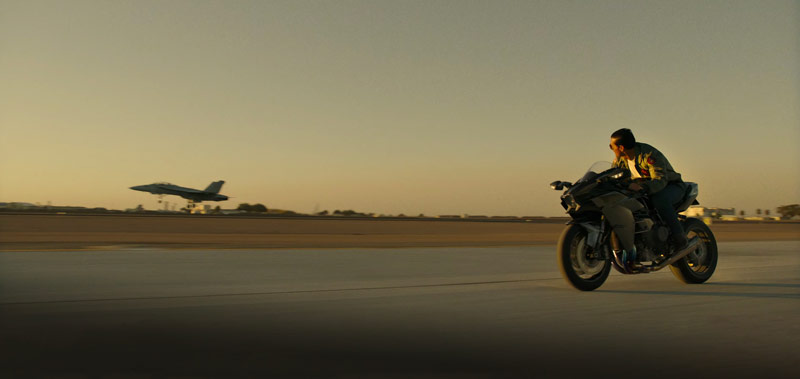 Aktuelle Kawasaki H2 im Film Top Gun Maverick