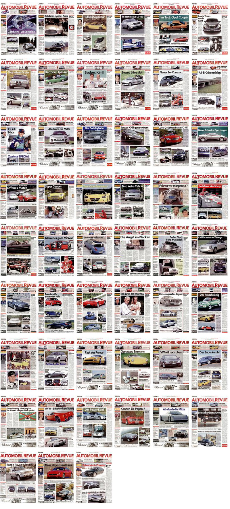 AR Jahrgang 2001 im Zwischengas Archiv