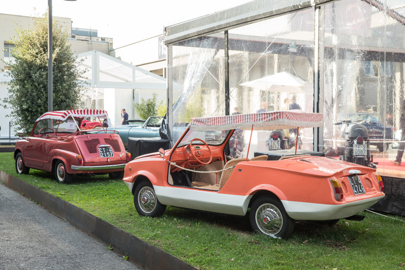 Fiat 500 Decathlon Sibona Basano von 1965 an der Auto e Moto d'Epoca 2022 (© Daniel Reinhard)