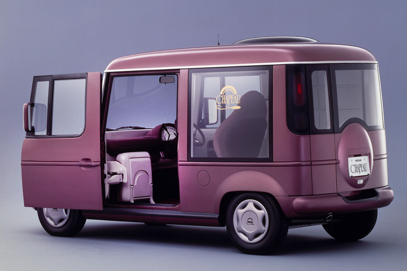 Schiebetür am Nissan Chapeau von 1989 (© Nissan)
