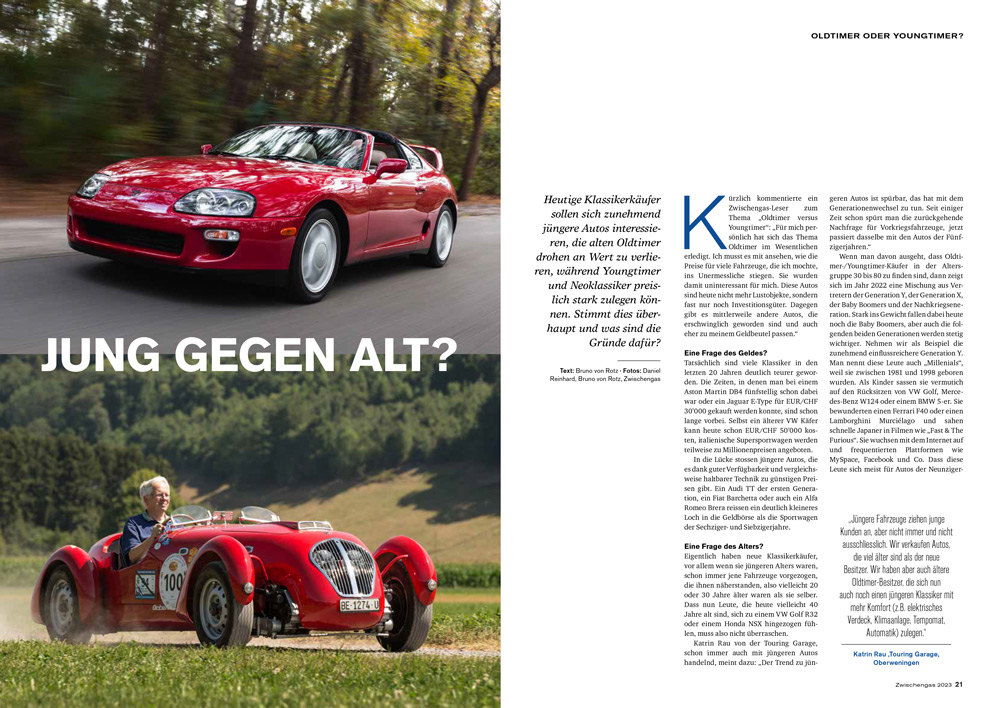 Zwischengas Jahresmagazin 2023 - Artikel Jung gegen Alt