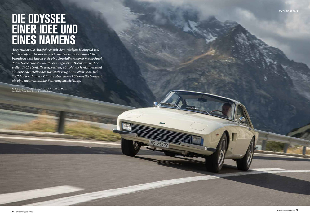 Zwischengas Jahresmagazin 2023 - Artikel TVR Trident