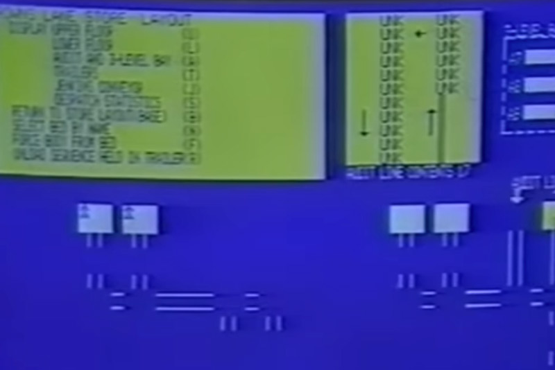 Computer in der Produktion von Jaguar im Jahr 1984