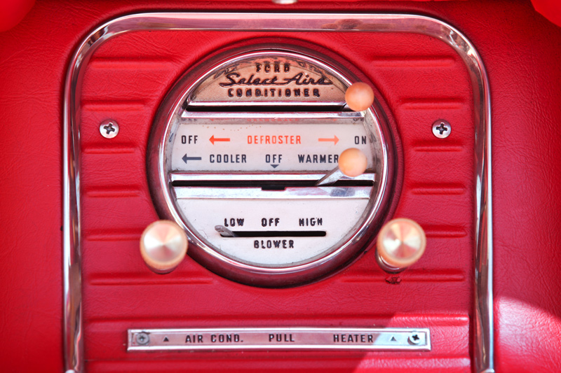 Klimaanlage im Ford Thunderbird von 1959 (© Bruno von Rotz)