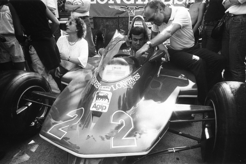 Patrick Tambay 1985 im Ferrari 312 T5 von 1980