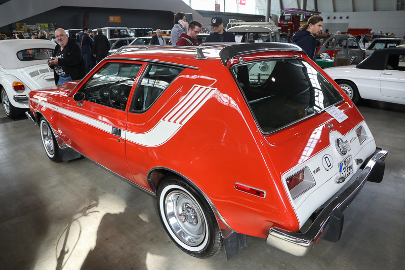 Heckansicht des AMC Gremlin von 1975 an der Retro Classics 2023 (© Bruno von Rotz)