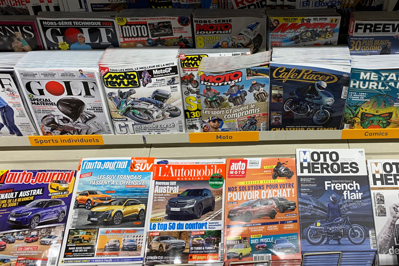 Zeitschriftenhandel in Frankreich