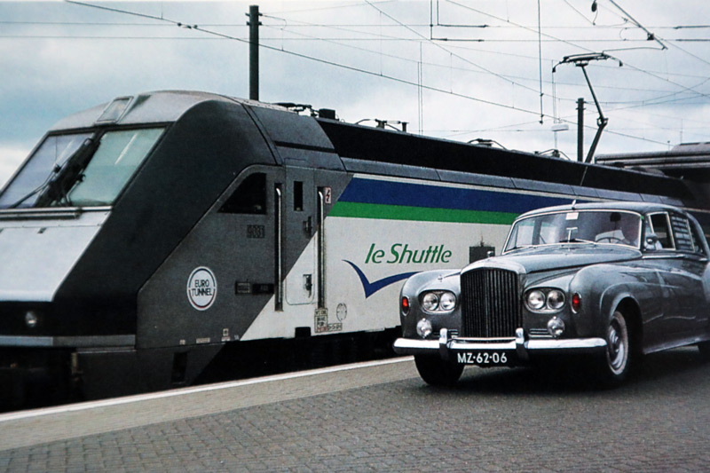 SBB Kalender von 1996 - mit dem Bentley zur Bahn