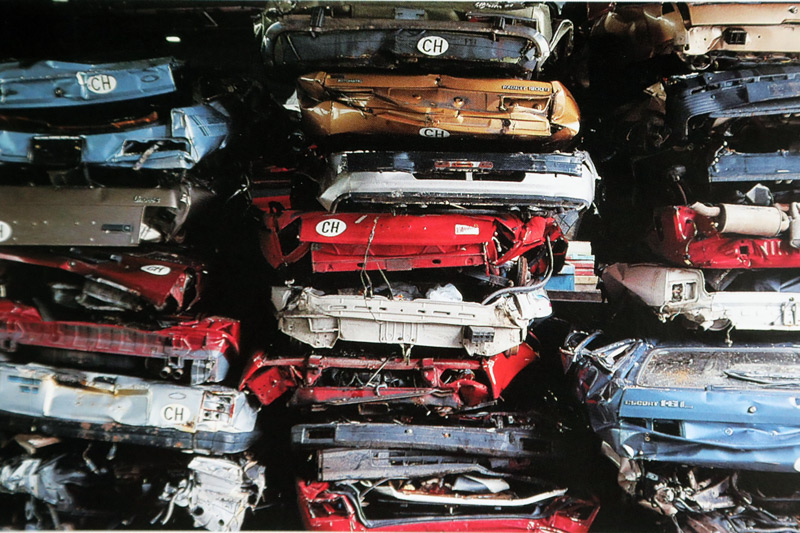 SBB Kalender von 1996 - Transport von Schrottautos